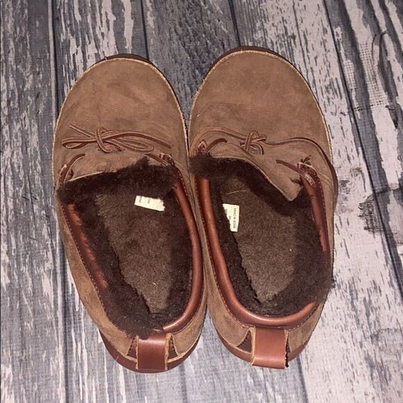 Land’s End Suede Brown Shoes Size 11 - Picture 1 of 5